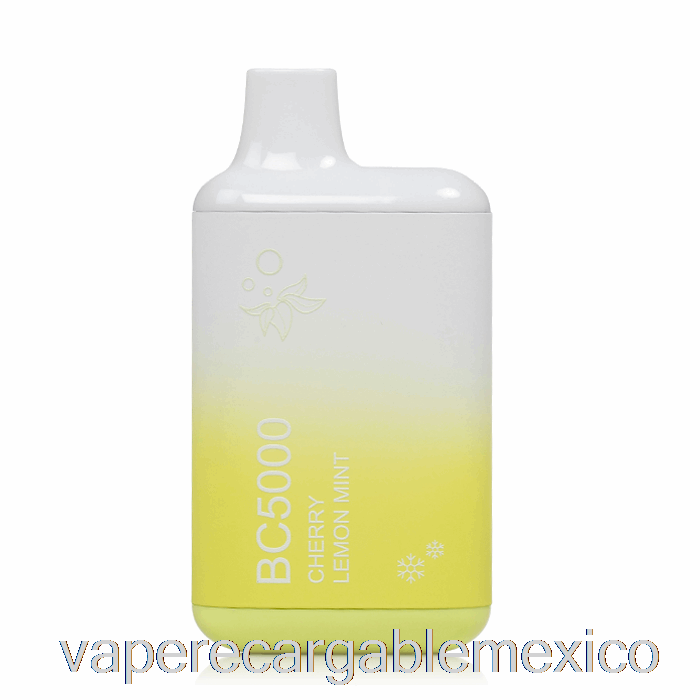 Vape Recargable Bc5000 Desechable Cereza Limón Menta